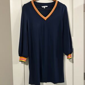 Trina Turk Navy Long sleeve dress Size S